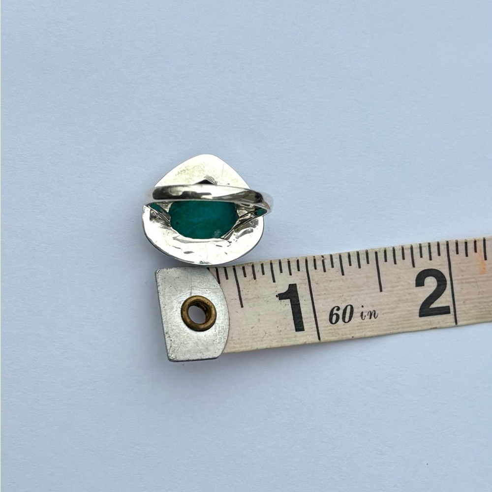 Azurite Chrysocolla Ring - Picture 13 of 15